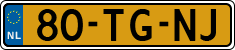 License plate of the Netherlands, Cars