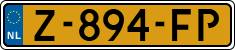 License plate of the Netherlands, Cars