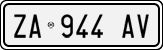 License plate of Italy, Cars (1994 year series)