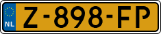 License plate of the Netherlands, Cars