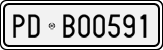 License plate of Italy, Cars (1927 year series)