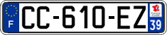 French license plate, SIV (ordinary)