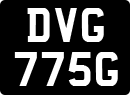 License plate of the United Kingdom, 1963 year system