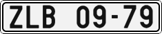 License plate of the Czech Republic, Cars (1960)