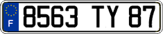 French license plate, FNI