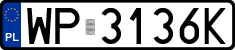 License plates of Poland, Regular car plates