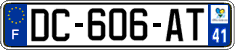 French license plate, SIV (ordinary)