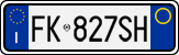 License plate of Italy, Cars (1994 year series)