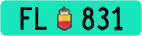 License plate of Liechtenstein, Agricultural vehicles (green)