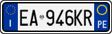 License plate of Italy, Cars (1994 year series)