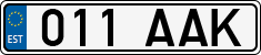 License plate of Estonia, Regular car plates