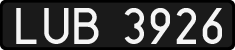 License plates of Poland, 1976 year system