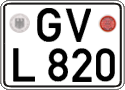 German license plate, Regular plates