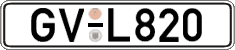 German license plate, Regular plates