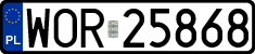 License plates of Poland, Regular car plates