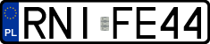 License plates of Poland, Regular car plates