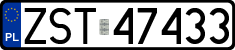 License plates of Poland, Regular car plates