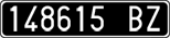 License plate of Italy, Cars (1927 year series)
