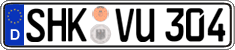 German license plate, Regular plates