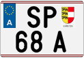 License plate of Austria, Regular plates