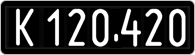 License plate of Austria, 1947 year system