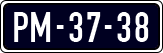 License plate of the Netherlands, Imported oldtimers (cars)