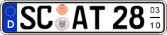 German license plate, Seasonal plates