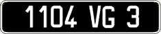 French license plate, FNI