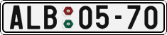 License plate of the Czech Republic, Cars (1960)