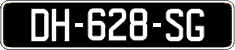 French license plate, SIV (oldtimers)