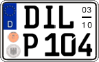 German license plate, Seasonal plates