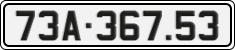 License plate of Vietnam, Cars