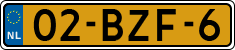 License plate of the Netherlands, Heavy Commercial Vehicles (1994 system)