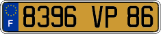 French license plate, FNI
