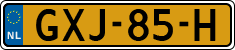 License plate of the Netherlands, Cars