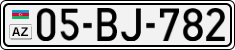 License plate of Azerbaijan, Cars