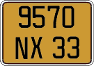 French license plate, FNI