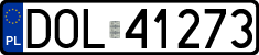 License plates of Poland, Regular car plates