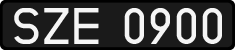 License plates of Poland, 1976 year system