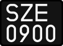 License plates of Poland, 1976 year system