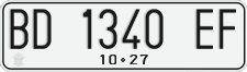 License plate of Indonesia, Regular plates