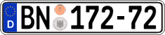 German license plate, Diplomatic