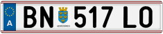 License plate of Austria, Regular plates