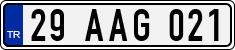 License plate of Turkey, Regular plates