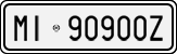 License plate of Italy, Cars (1927 year series)