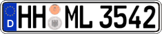 German license plate, Regular plates