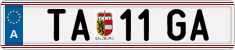 License plate of Austria, Regular plates