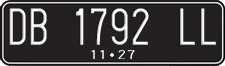 License plate of Indonesia, Regular plates