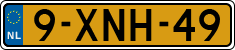 License plate of the Netherlands, Cars