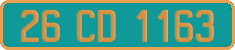 French license plate, Diplomatic